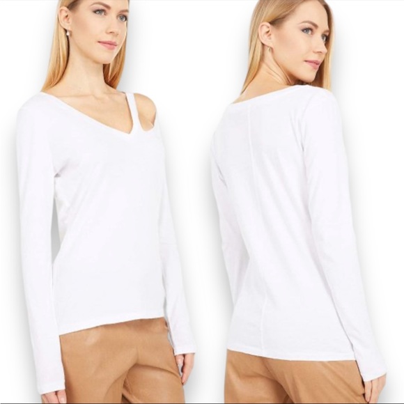 NWT n:philanthropy* Vicki V-Neck Cut Out Long Sleeve Shirt Size Med - Picture 3 of 13